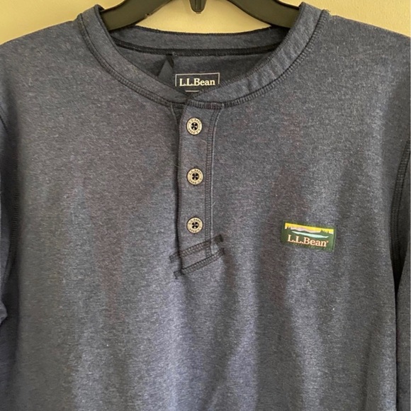 L.L. Bean men blue shirt,size M - Picture 2 of 6
